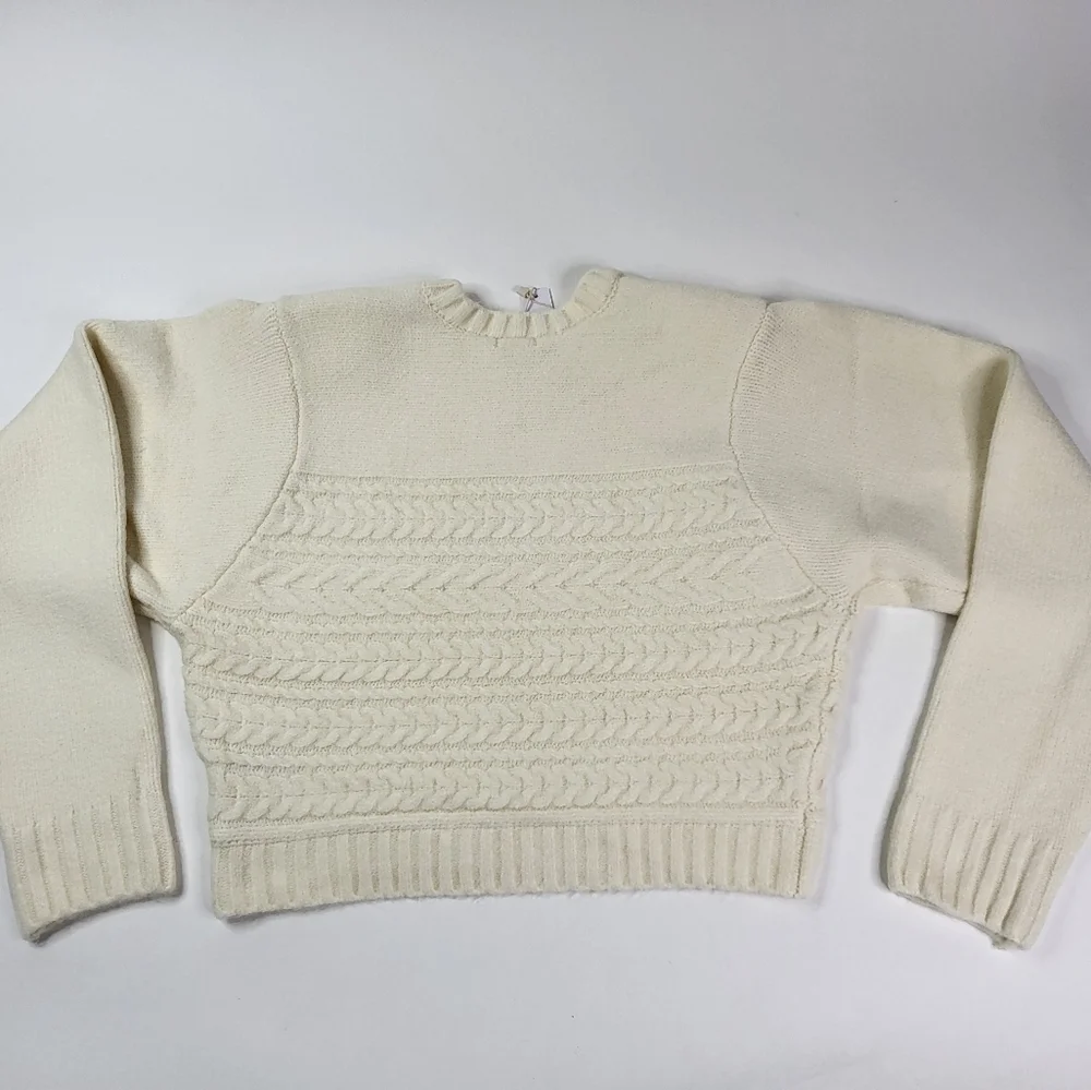 For Love & Lemons Ivory Dominique Sweater sz 2X - Picture 5 of 5